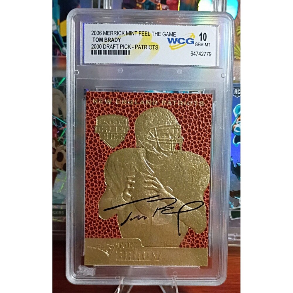 2006 Merrick Mint Feel the Game Gold - Tom Brady Gold Back GOAT Invest